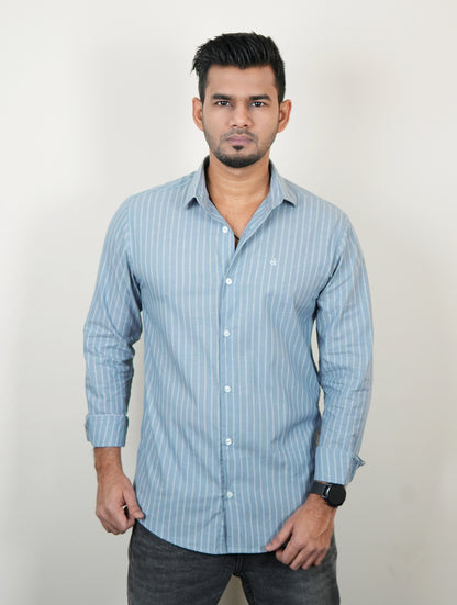 Axeon Kensington Sky Stripe Shirt