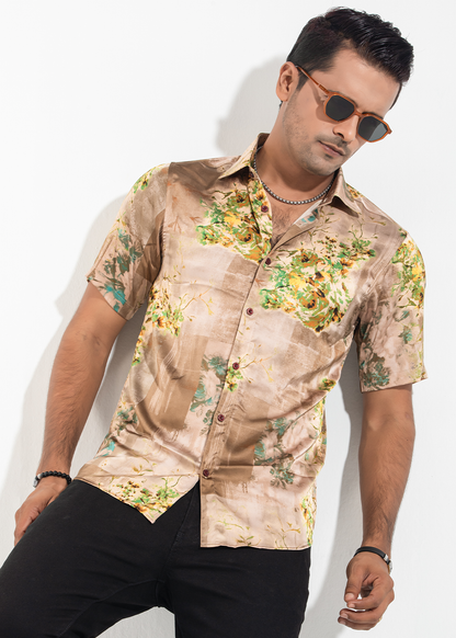 Desert Bloom Men's Half Shirt