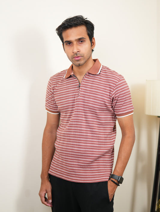 Axeon Sienna Stripe Polo