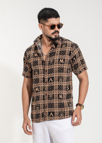 Multi Layer Casual Half-Sleeve Shirt