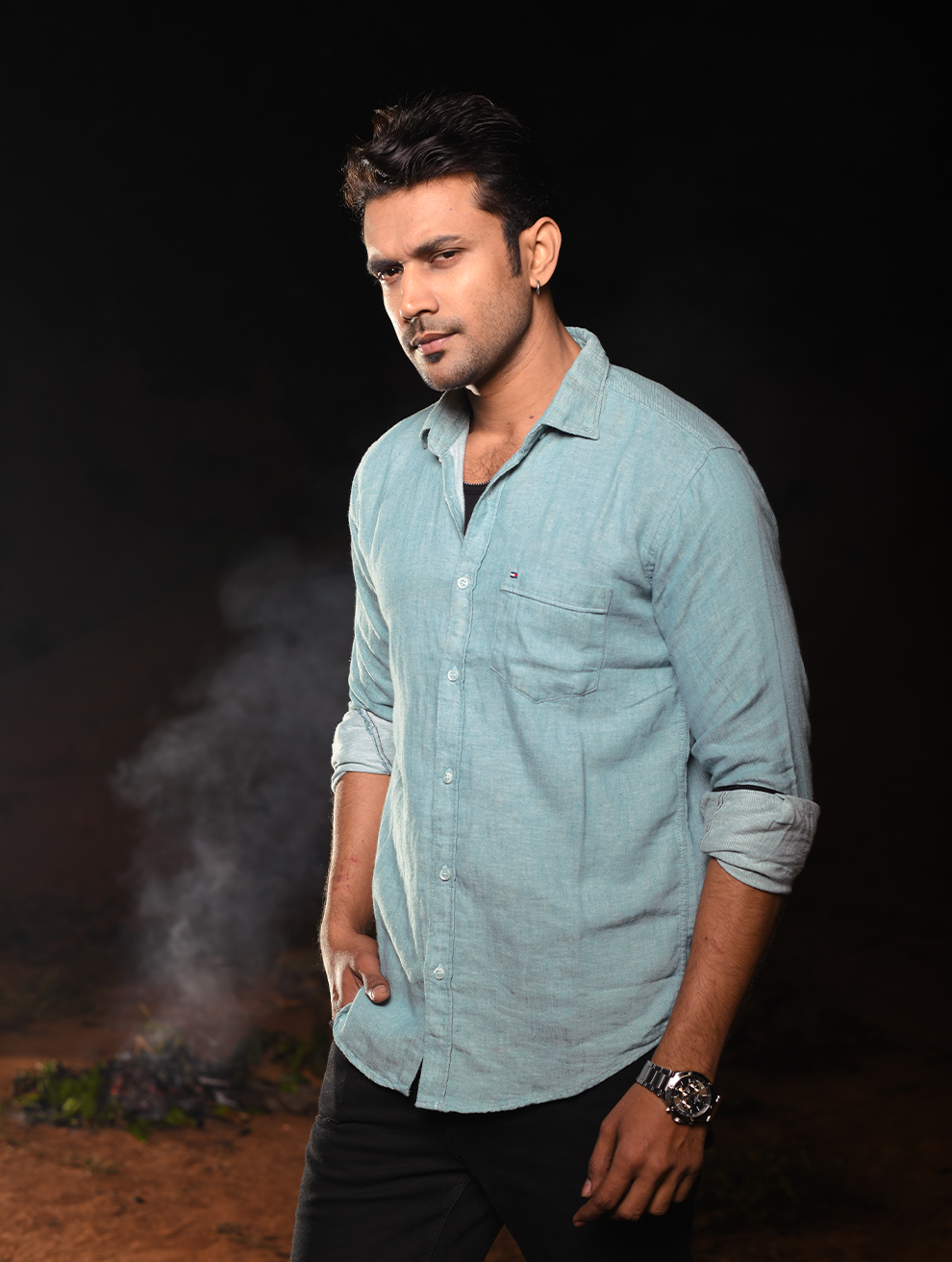 Men’s Soft Denim Everyday Comfort Shirt (WS-004)