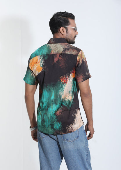 Color Splash Printed Casual Shirt
