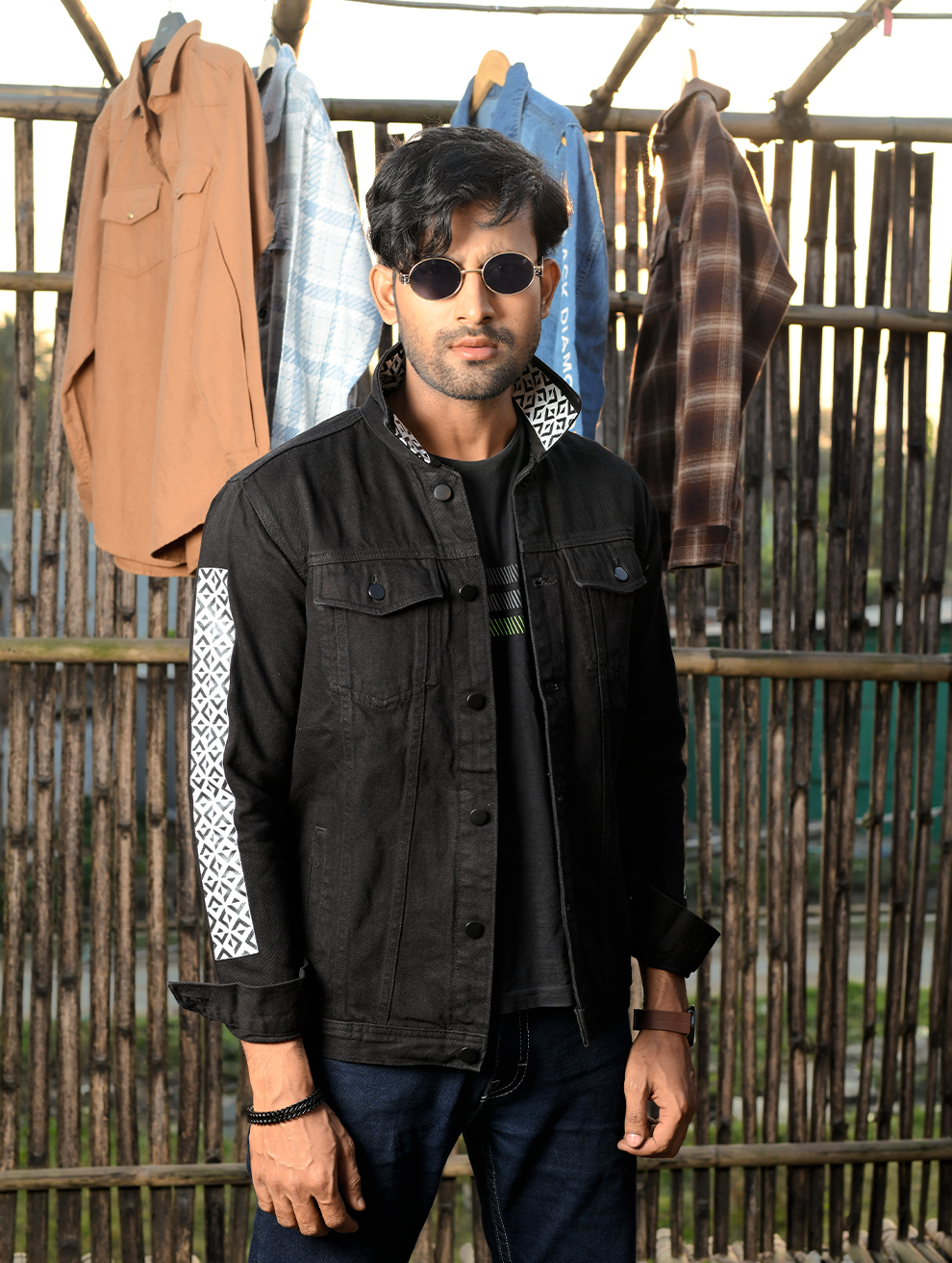 Denim Jacket – Black (DJK-002)