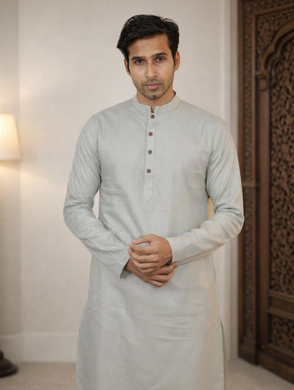 Frosted Silver Panjabi