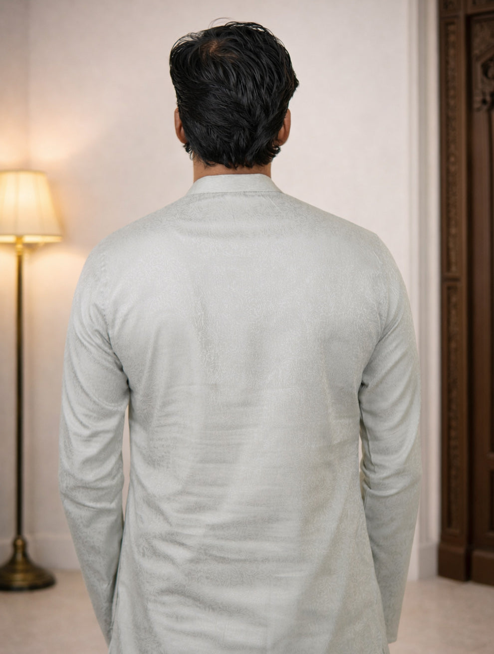 Frosted Silver Panjabi
