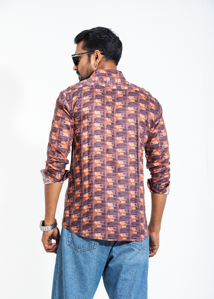 Rust Mirage Men's Full-Sleeve Shirt