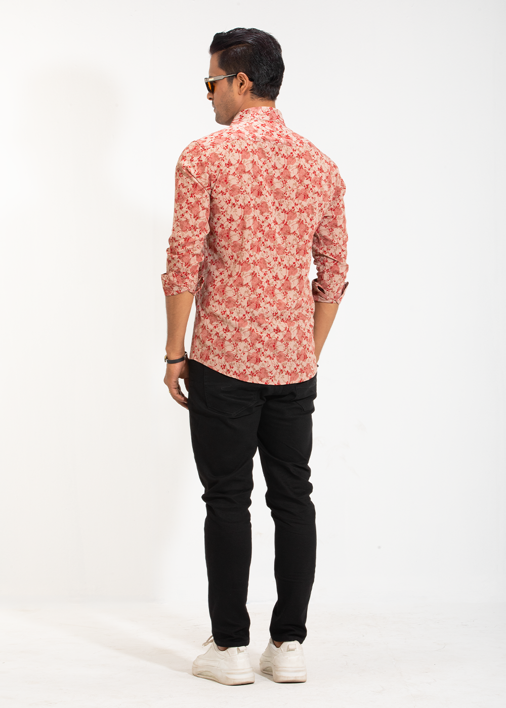 Floral Ember Men's Full-Sleeve Shirt