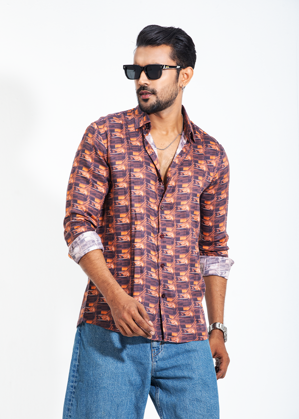 Rust Mirage Men's Full-Sleeve Shirt