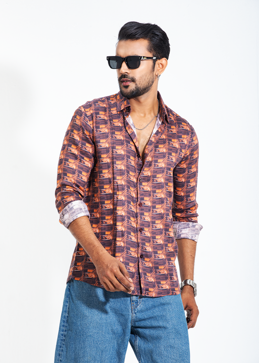 Rust Mirage Men's Full-Sleeve Shirt