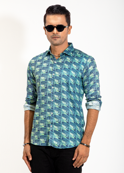 Cloud Bloom Men's Full-Sleeve Shirt