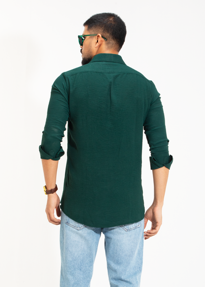 Sea Green Men's Full-Sleeve Shirt