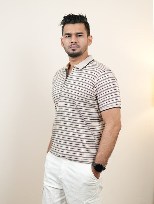 Axeon Sandridge Stripe Polo