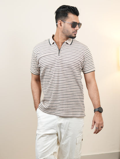 Axeon Sandridge Stripe Polo
