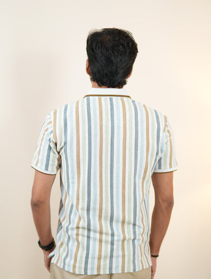 Axeon Riviera Stripe Polo