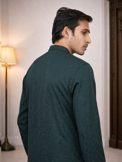 Viridian Blue Panjabi