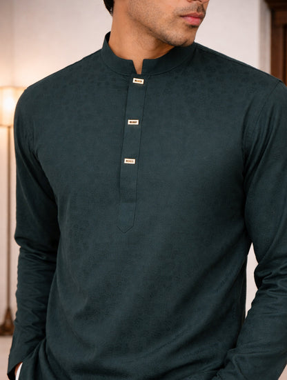 Viridian Blue Panjabi