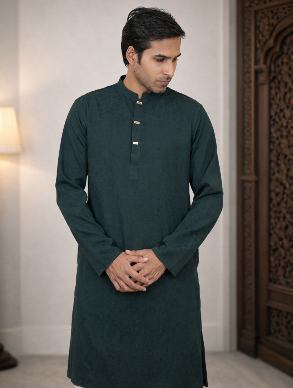 Viridian Blue Panjabi