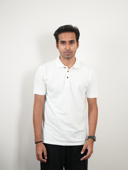 Axeon Blanc Essential Polo